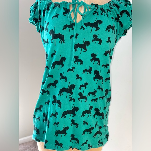 Blue Brand Carousel Shirt - Picture 1 of 4